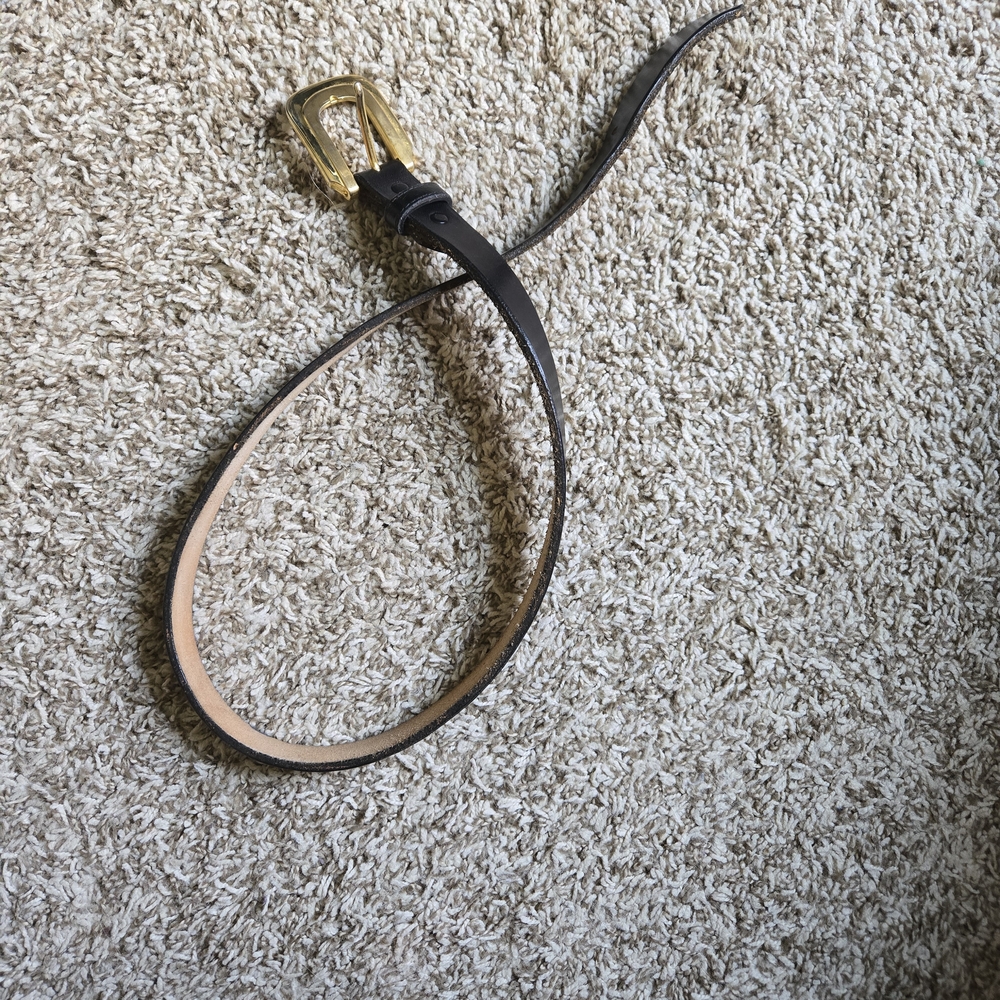 Elegant Black and Gold Women's Belt
